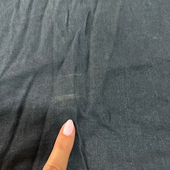 DL1961 Women's Gansevoort Sleeveless Denim Top Size L In Washed Black Overdye - Picture 5 of 10